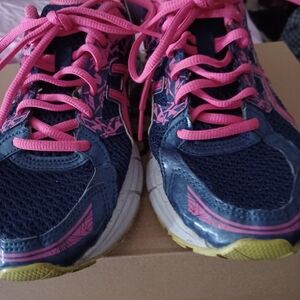 Navy and Pink Asics